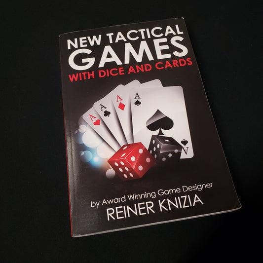 Image shows the front cover of the New Tactical Games with Dice and Cards gaming book