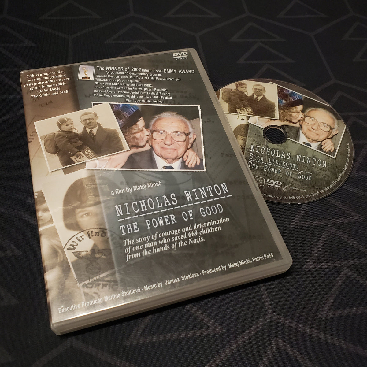Image shows the case & disc for the movie Nicholas Winton: The Power of Good on DVD