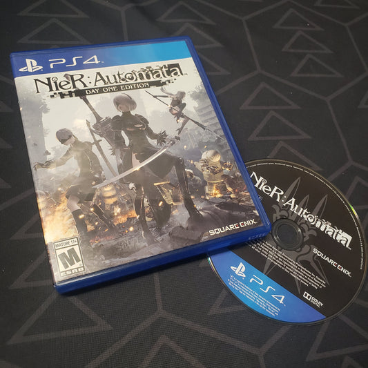 Image shows the case and disc for the video game Nier: Automata for Playstation 4