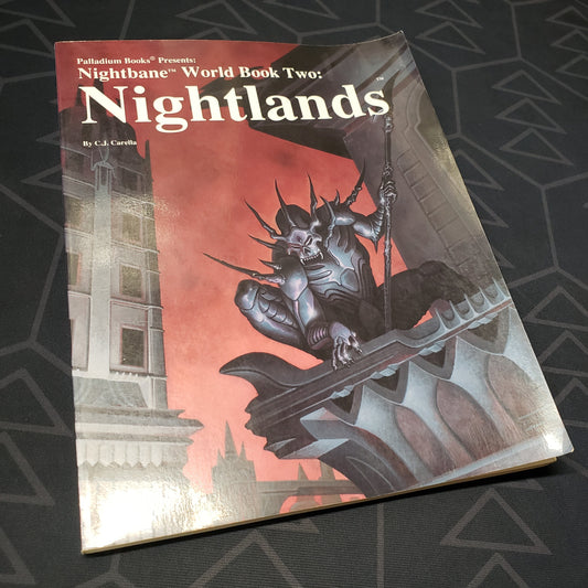 Image shows the front cover of the World Book 2: Nightlands book for the roleplaying game Nightbane