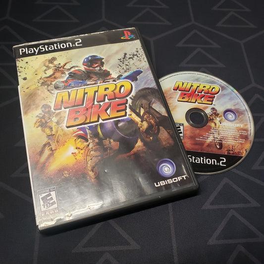 Image shows the case and disc for the video game Nitrobike for Playstation 2