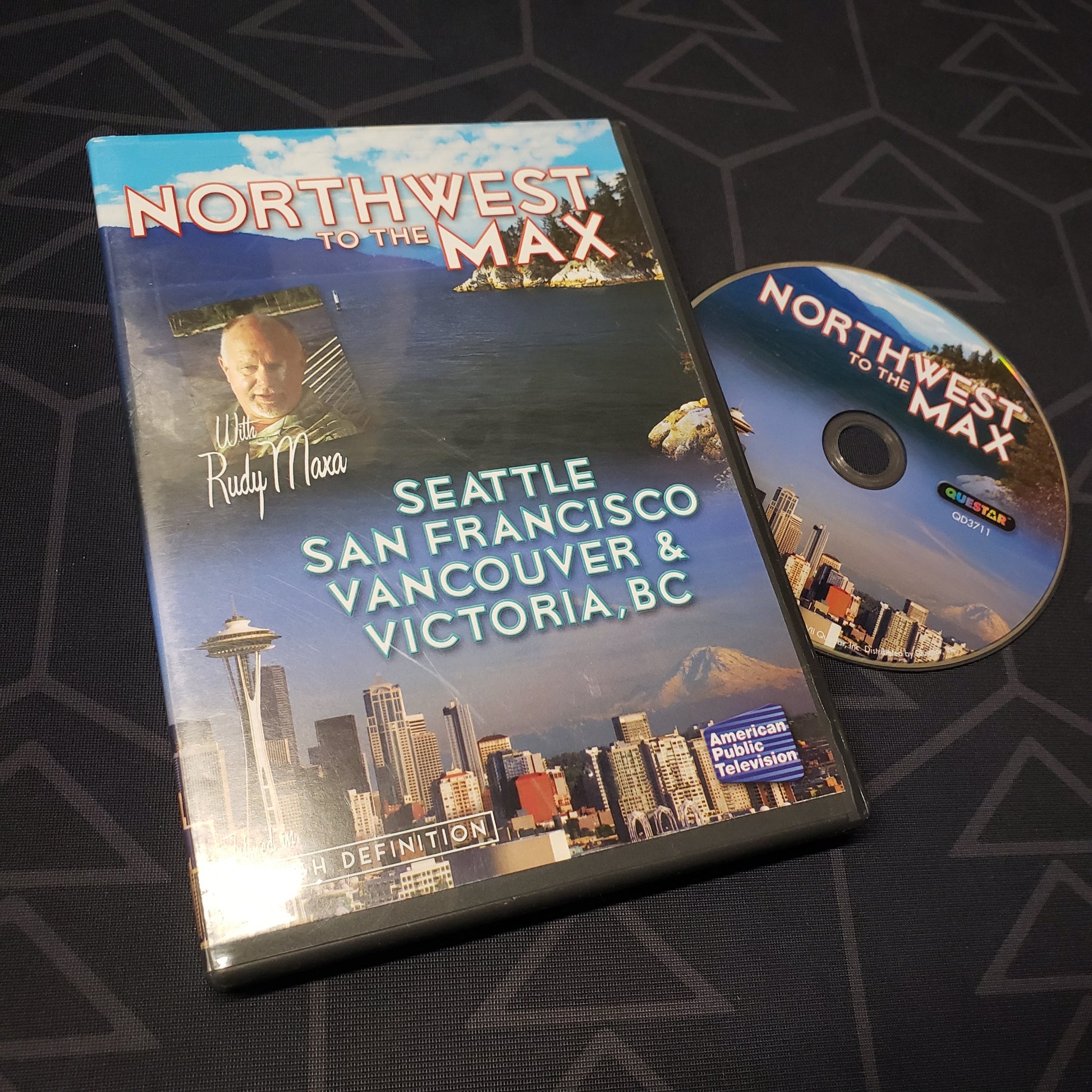 Image shows the case & disc for the episode set Northwest to the Max with Rudy Maxa on DVD