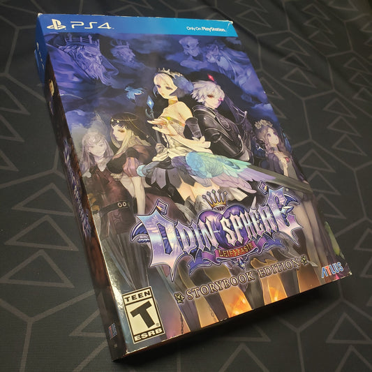 Image shows the front of the Storybook Edition box for the video game Odin Sphere Leifthrasir for Playstation 4