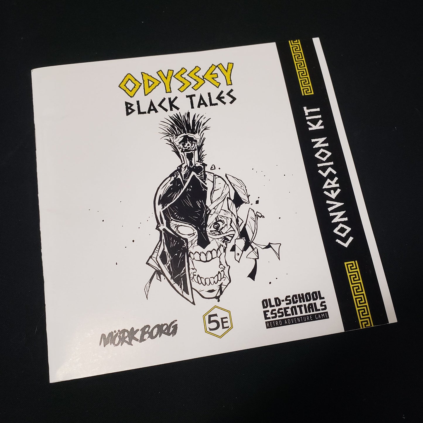 Image shows the front cover of the Conversion Kit book for the roleplaying game Odyssey: Black Tales