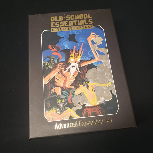 Image shows the front cover of the Advanced Fantasy Expansion Set for the roleplaying game Old-School Essentials