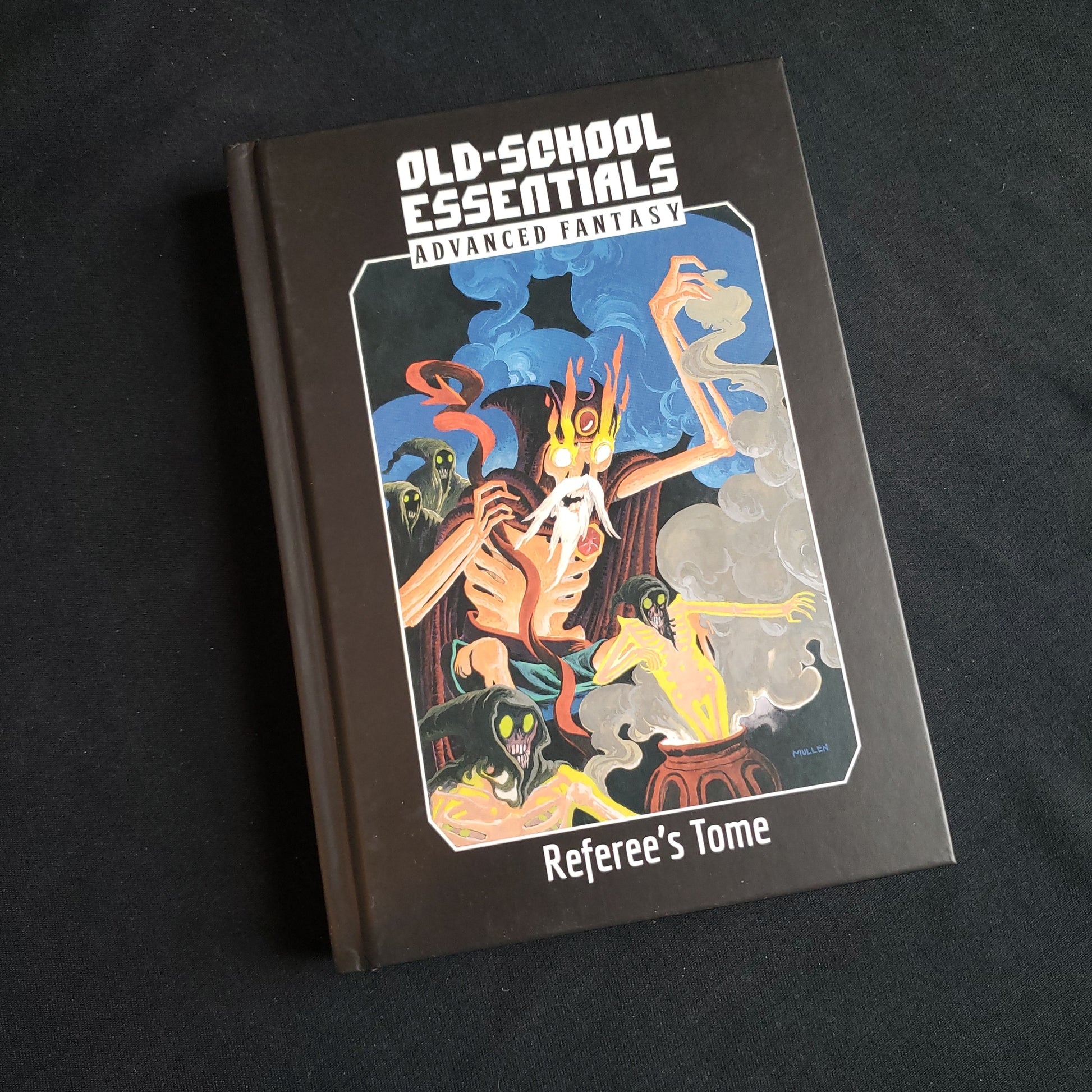 Image shows the front cover of the Advanced Fantasy Referee's Tome book for the Old-School Essentials roleplaying game