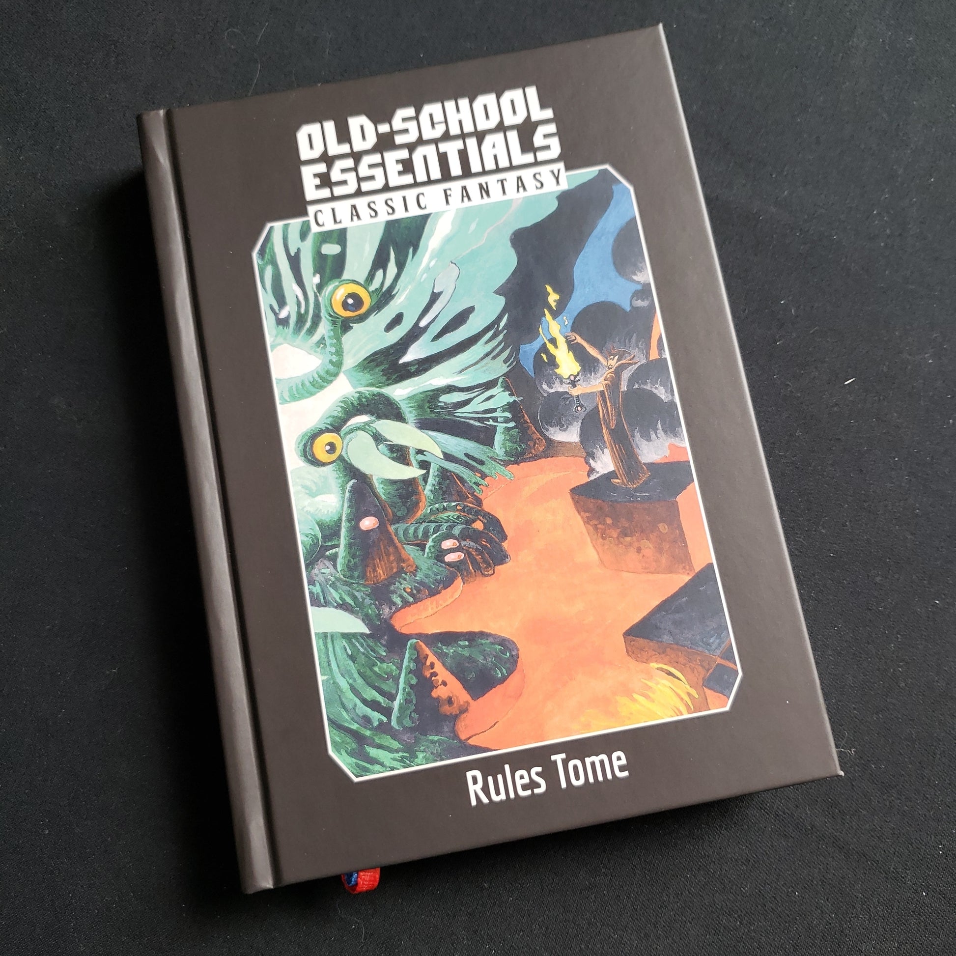 Image shows the front cover of the Classic Fantasy Rules Tome book for the Old-School Essentials roleplaying game