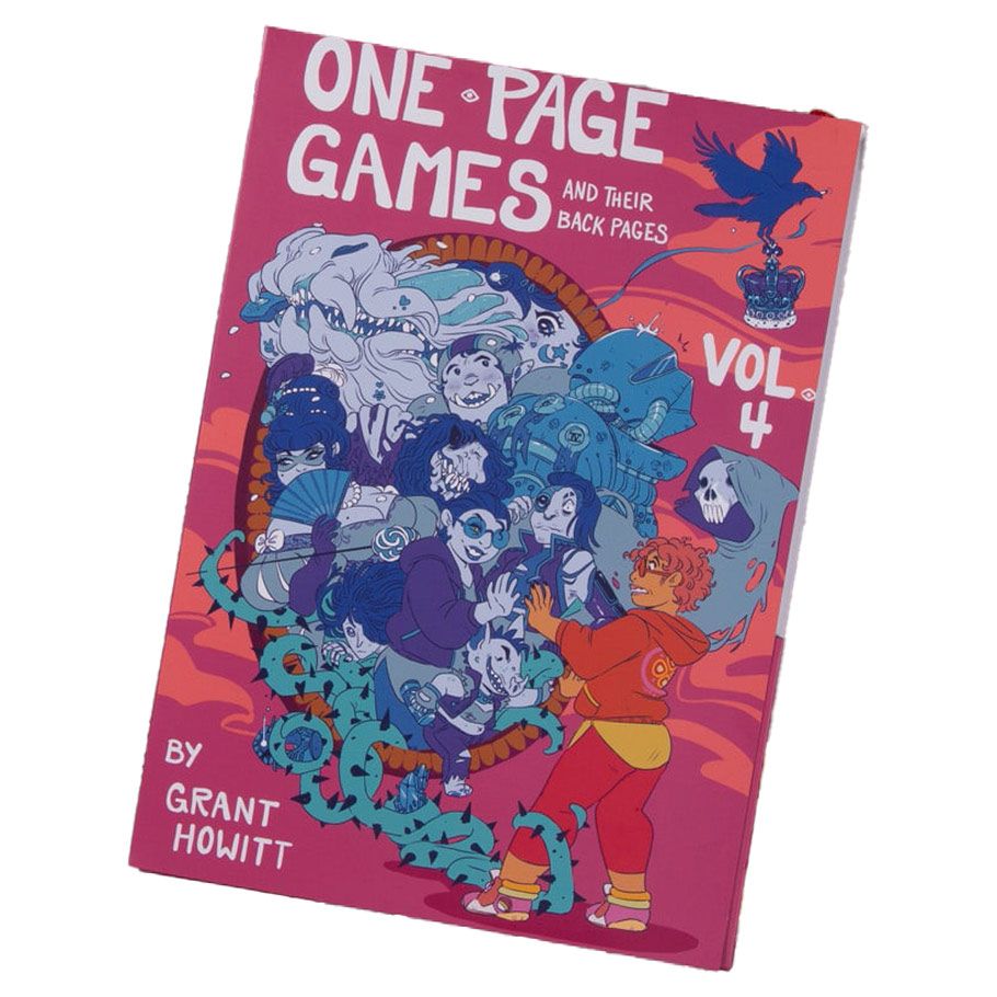 Image shows the front cover of the One Page Games: Volume 4 roleplaying game set