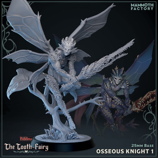 Image shows a 3D render of a tooth sprite gaming miniature.