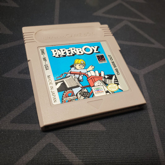 Image shows the front of the cartridge for the video game Paperboy for Nintendo Game Boy