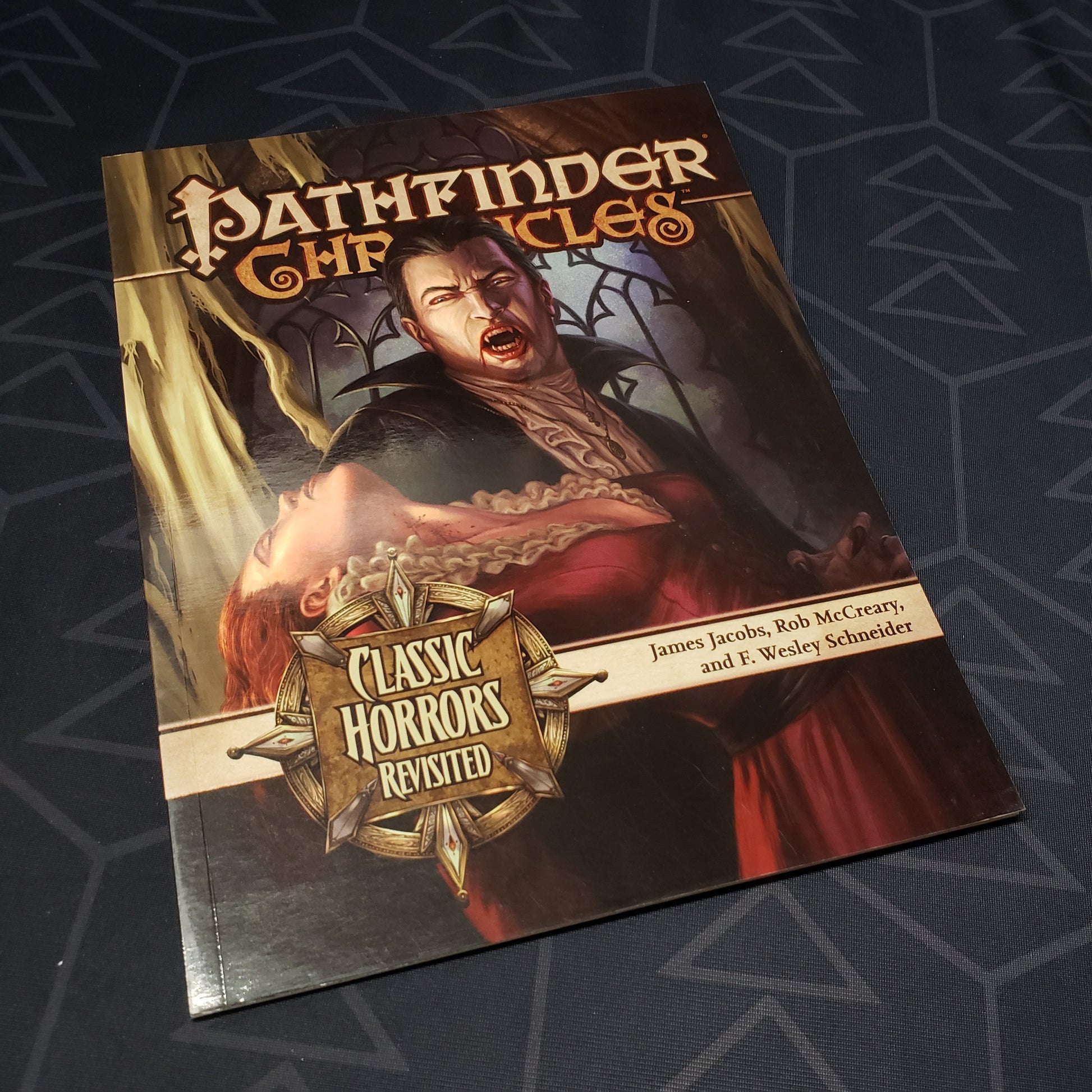 Image shows the front cover of the Chronicles: Classic Horrors Revisited book for the roleplaying game Pathfinder 1E