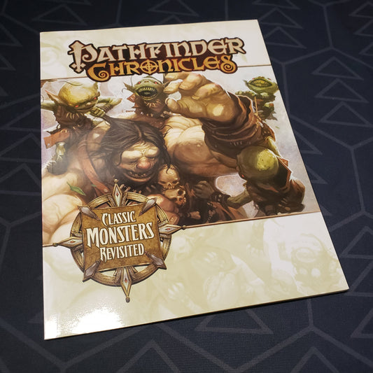 Image shows the front cover of the Chronicles: Classic Monsters Revisited book for the roleplaying game Pathfinder 1E