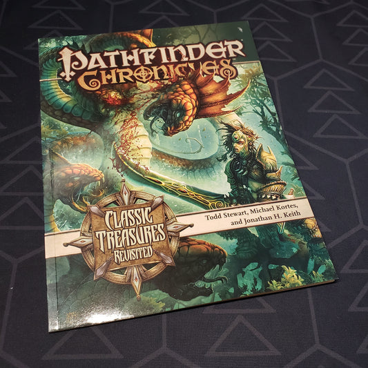 Image shows the front cover of the Chronicles: Classic Treasures Revisited book for the roleplaying game Pathfinder 1E