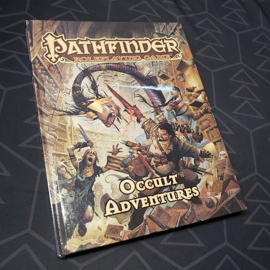 Image shows the front cover of the Occult Adventures book for the roleplaying game Pathfinder 1E