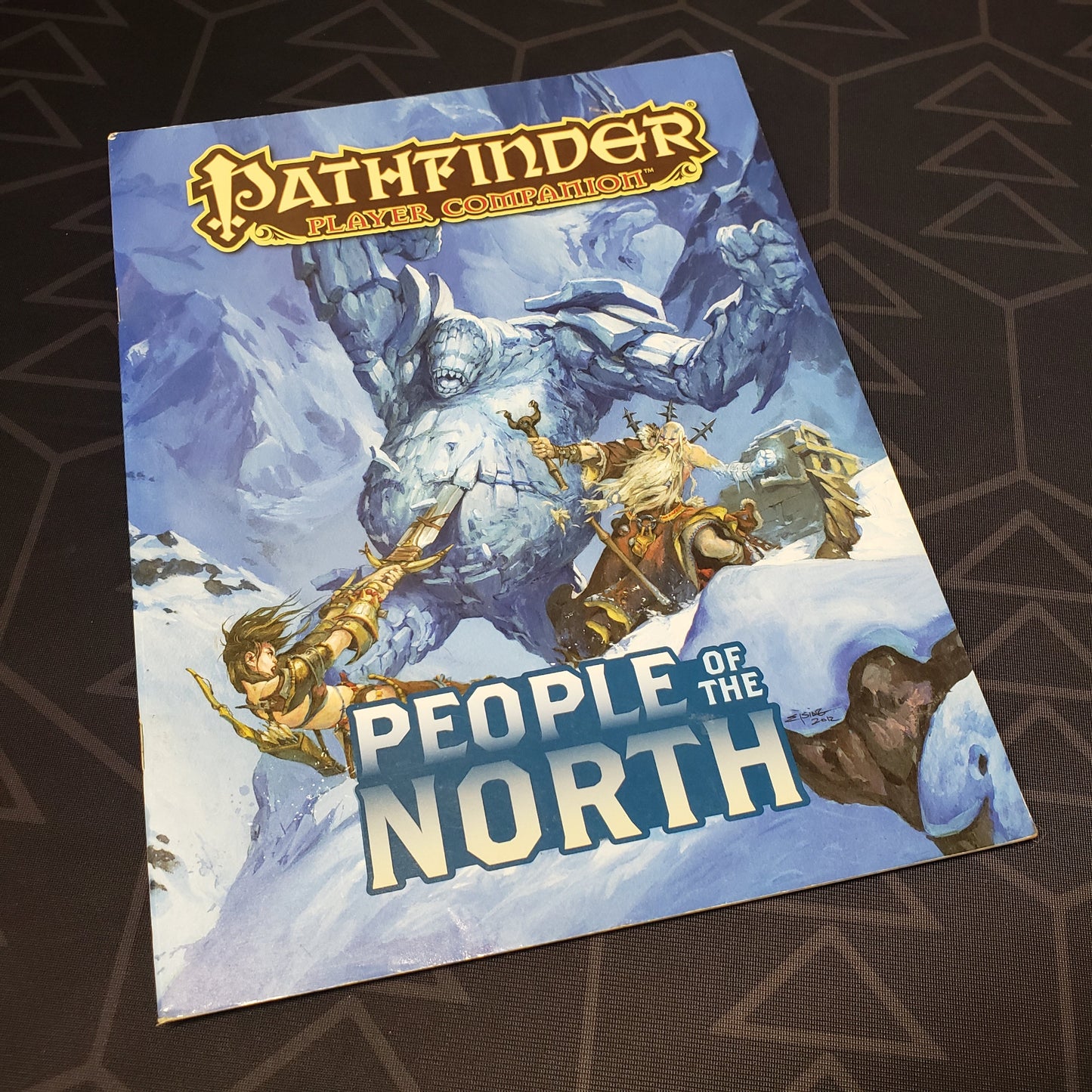 Image shows the front cover of the People of the North book for the roleplaying game Pathfinder: First Edition