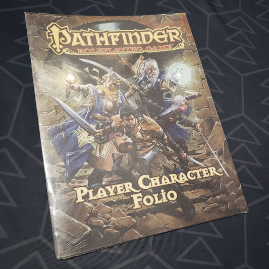 Image shows the front cover of the Player Character Folio for the roleplaying game Pathfinder 1E