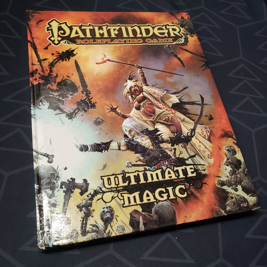 Image shows the front cover of the Ultimate Magic book for the roleplaying game Pathfinder: First Edition