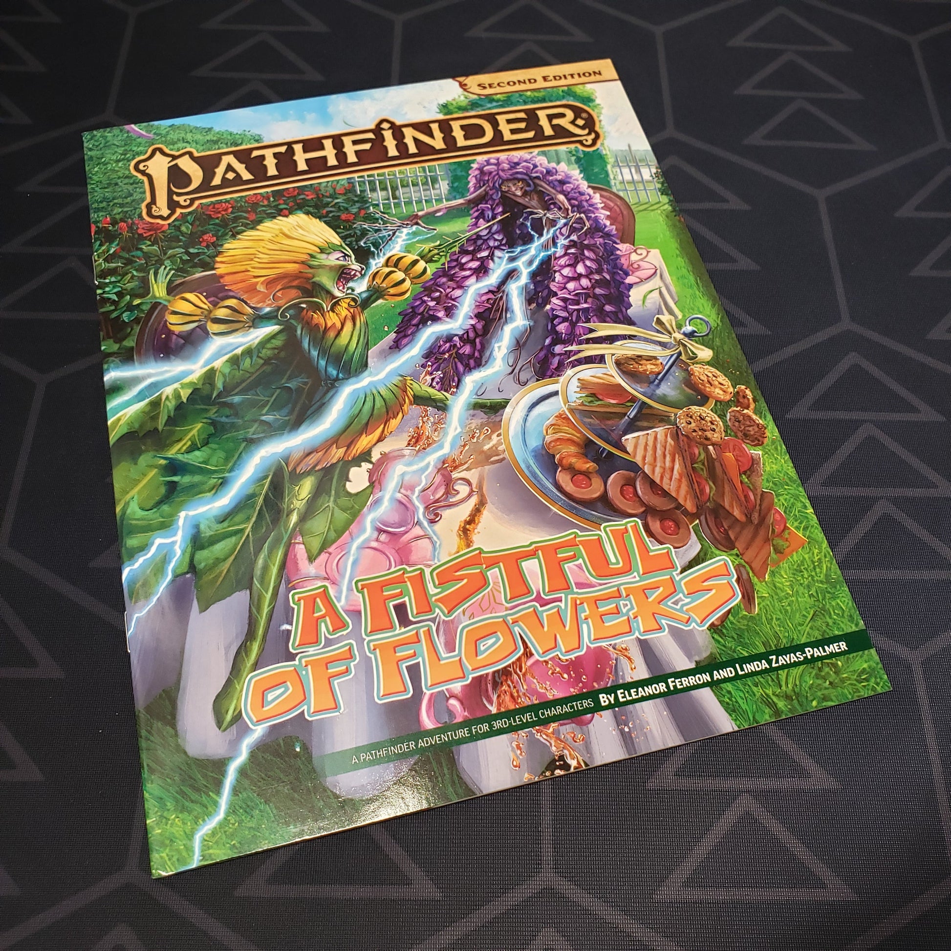 Image shows the front cover of the Fistful of Flowers book for the roleplaying game Pathfinder: Second Edition