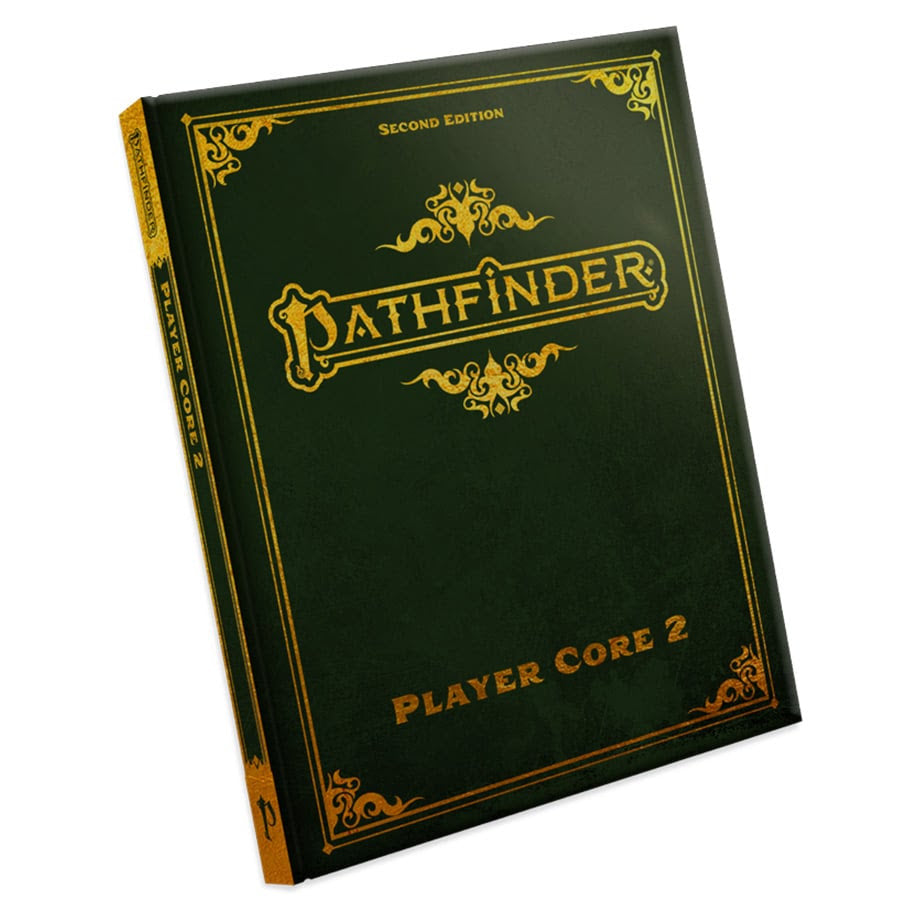 Image shows the front cover of the Player Core 2: Special Edition book for the Pathfinder 2E roleplaying game