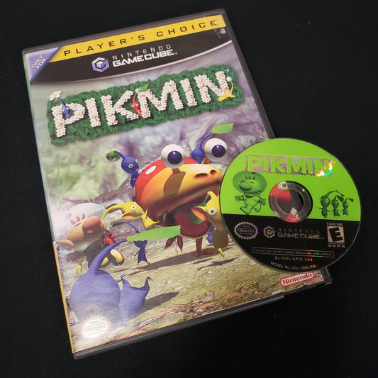 Image shows the casel & disc for the video game Pikmin for Nintendo Gamecube