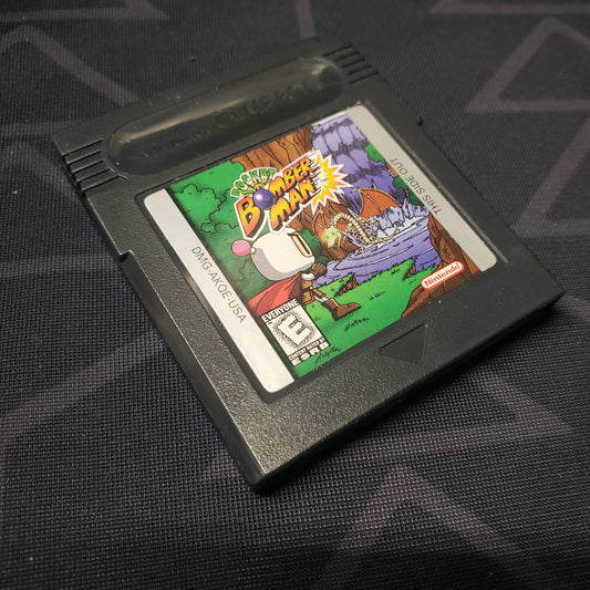 Image shows the front of the cartridge for the video game Pocket Bomberman for Nintendo Game Boy Color