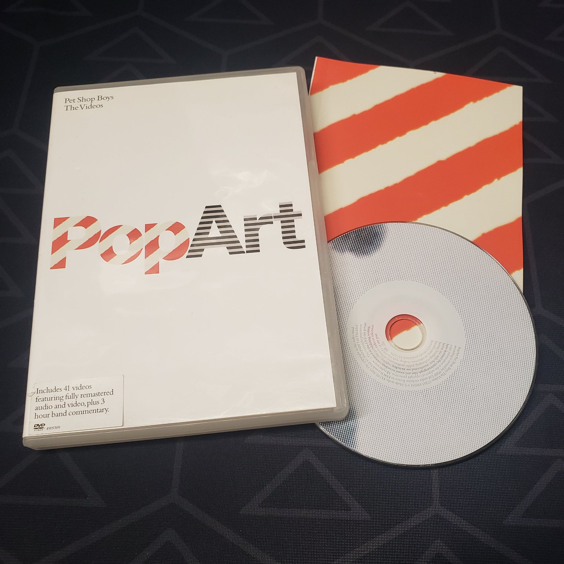 Image shows the case, booklet & disc for PopArt: Pet Shop Boys - The Videos on DVD