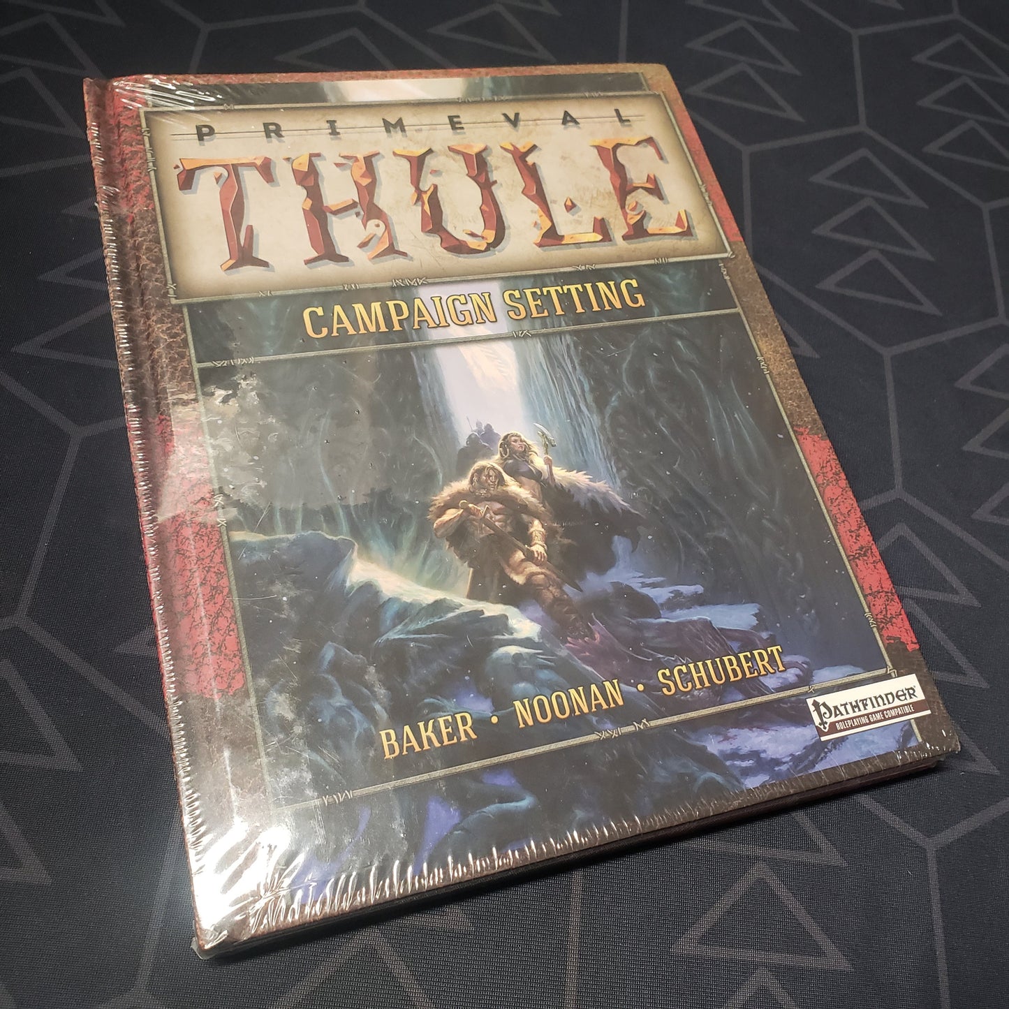 Image shows the front cover of the Primeval Thule (Pathfinder Edition) roleplaying game book