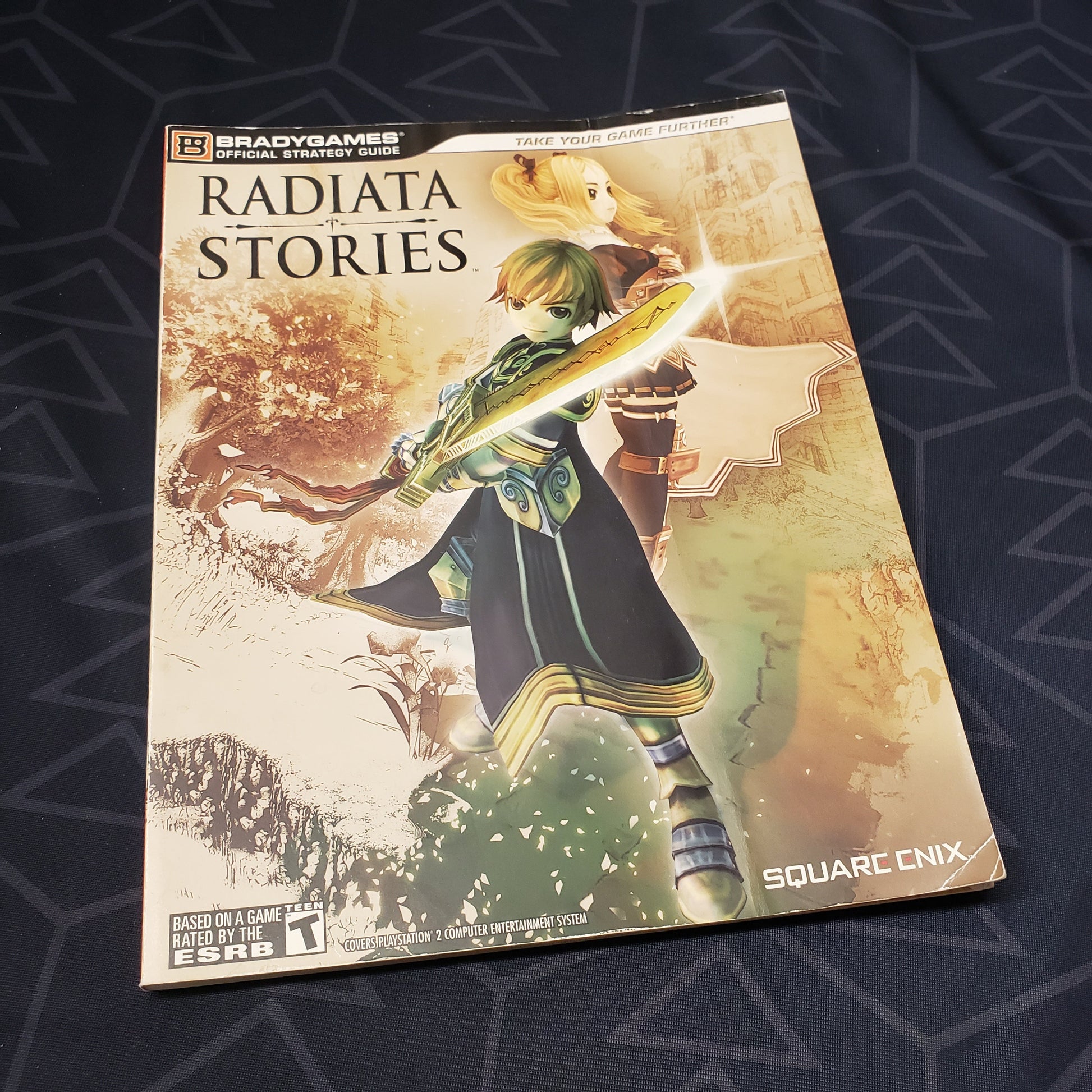 Image shows the front cover of the Radiata Stories strategy guide book