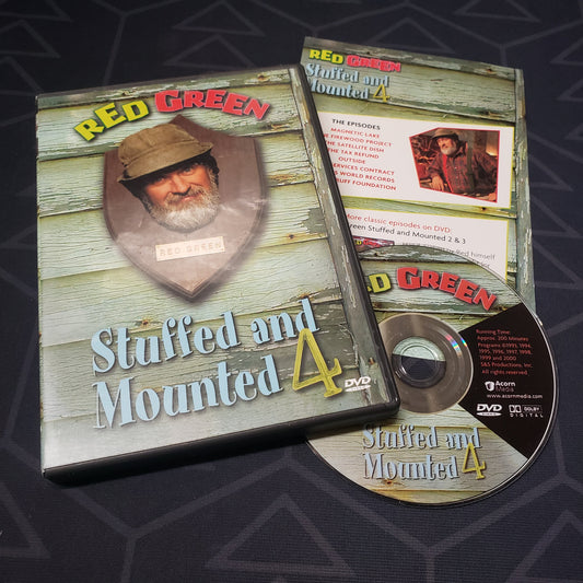 Image shows the case, insert & disc for the Stuffed & Mounted 4 episode disc of the TV series The Red Green Show on DVD
