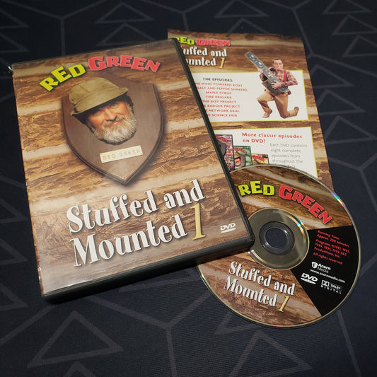 Image shows the case, insert & disc for the Stuffed & Mounted 1 episode set of the TV series Red Green on DVD
