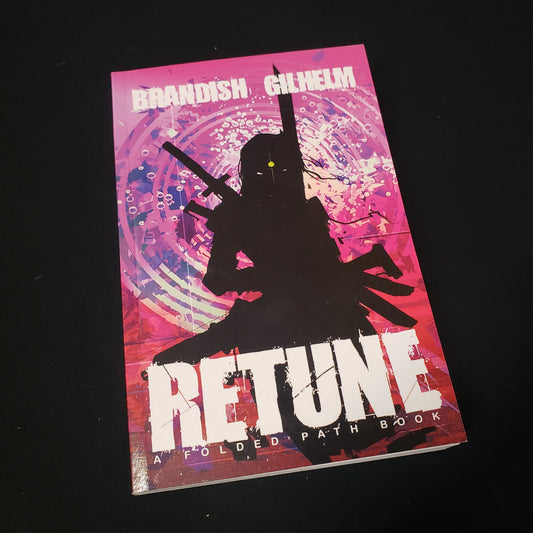 Image shows the front cover of the Retune: Folded Path roleplaying game book