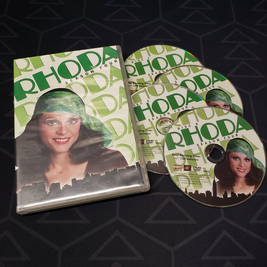 Image shows the case & four discs for the fourth season of Rhoda on DVD