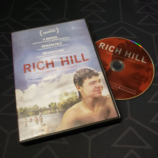 Image shows the case & disc for the documentary Rich Hill on DVD