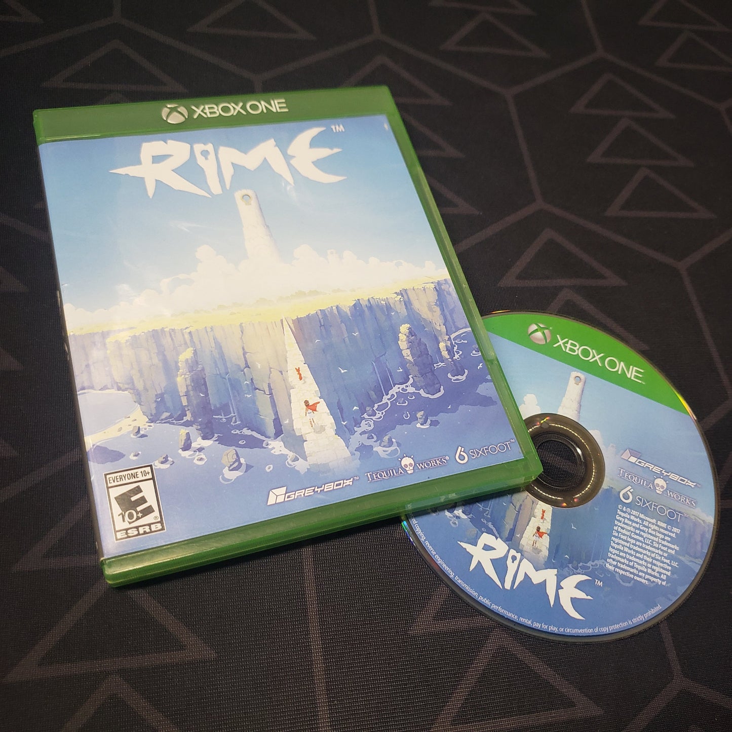 Image shows the case and disc for the video game RiME for Xbox One
