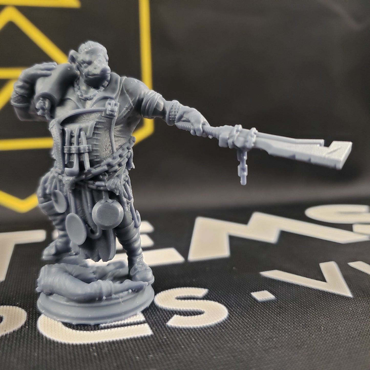 Gunthrak Destraz, Half-Orc Vampiric Chef (Male Vampire Orc Barbarian)