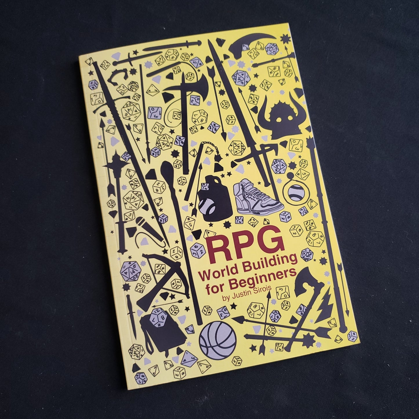 Image shows the front cover of the RPG World Building For Beginners roleplaying game book