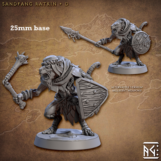 Image shows 3D renders for two different sculpt options for a rakfolk soldier gaming miniature