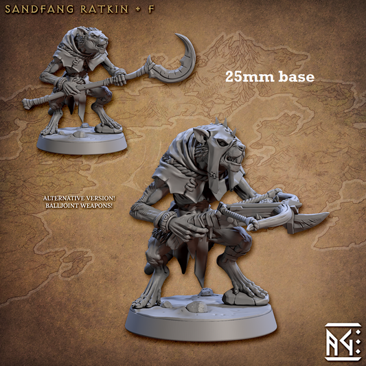 Image shows 3D renders for two different sculpt options for a rakfolk soldier gaming miniature