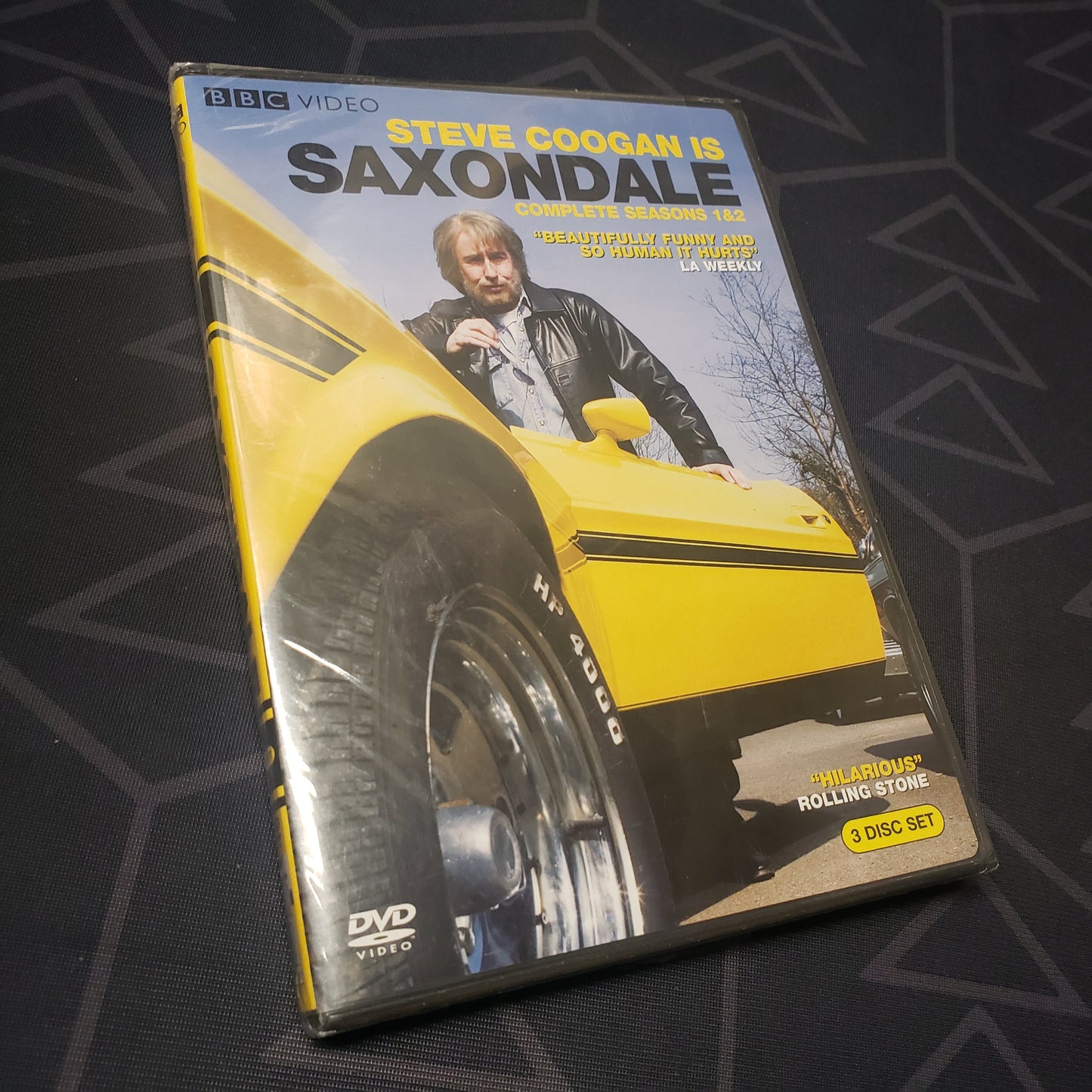 Image shows the front of the case for the first & second seasons of Saxondale on DVD
