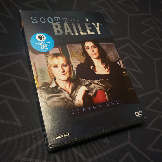 Image shows the front of the case for the first season of Scott & Bailey on DVD