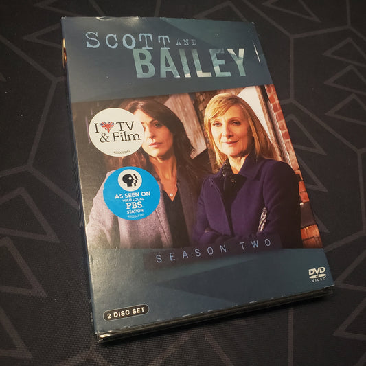 Image shows the front of the case for the second season of Scott & Bailey on DVD