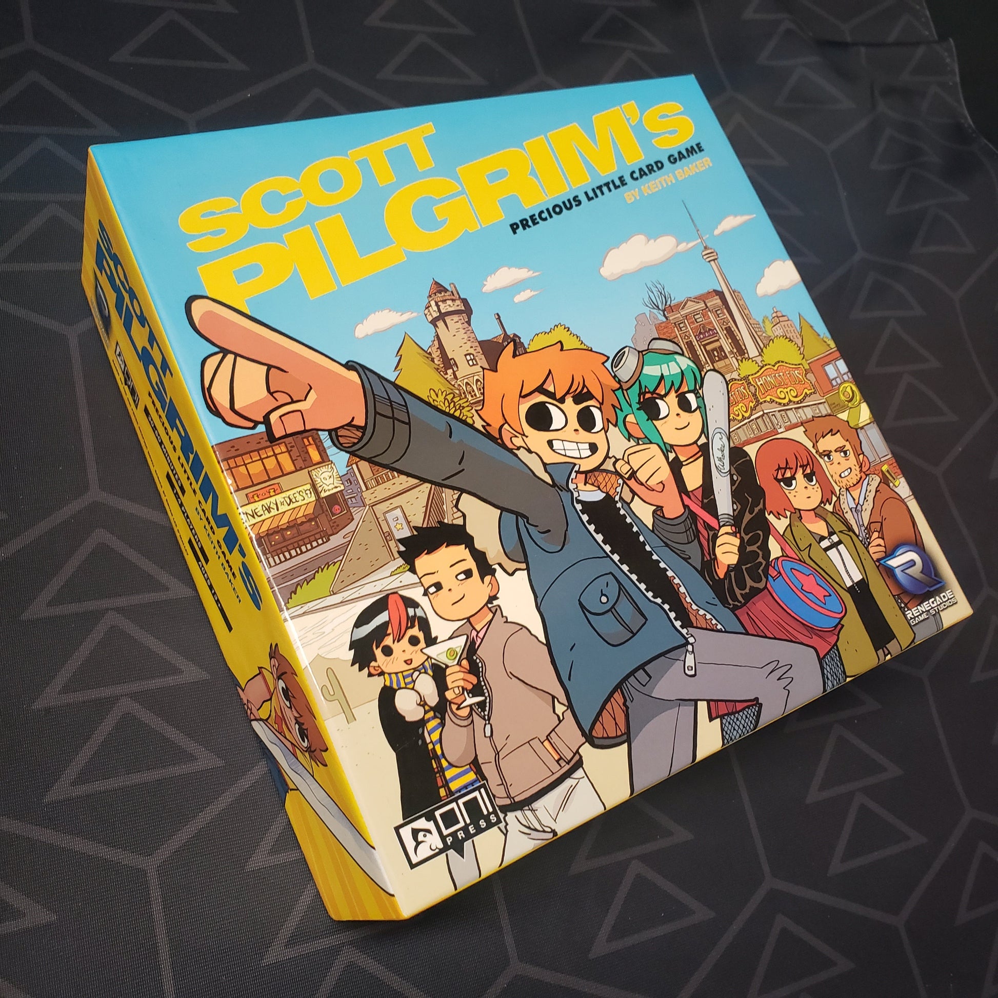 Image shows the front cover of the box for Scott Pilgrim's Precious Little Card Game