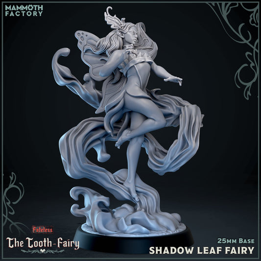 Image shows a 3D render of a forest sprite gaming miniature.