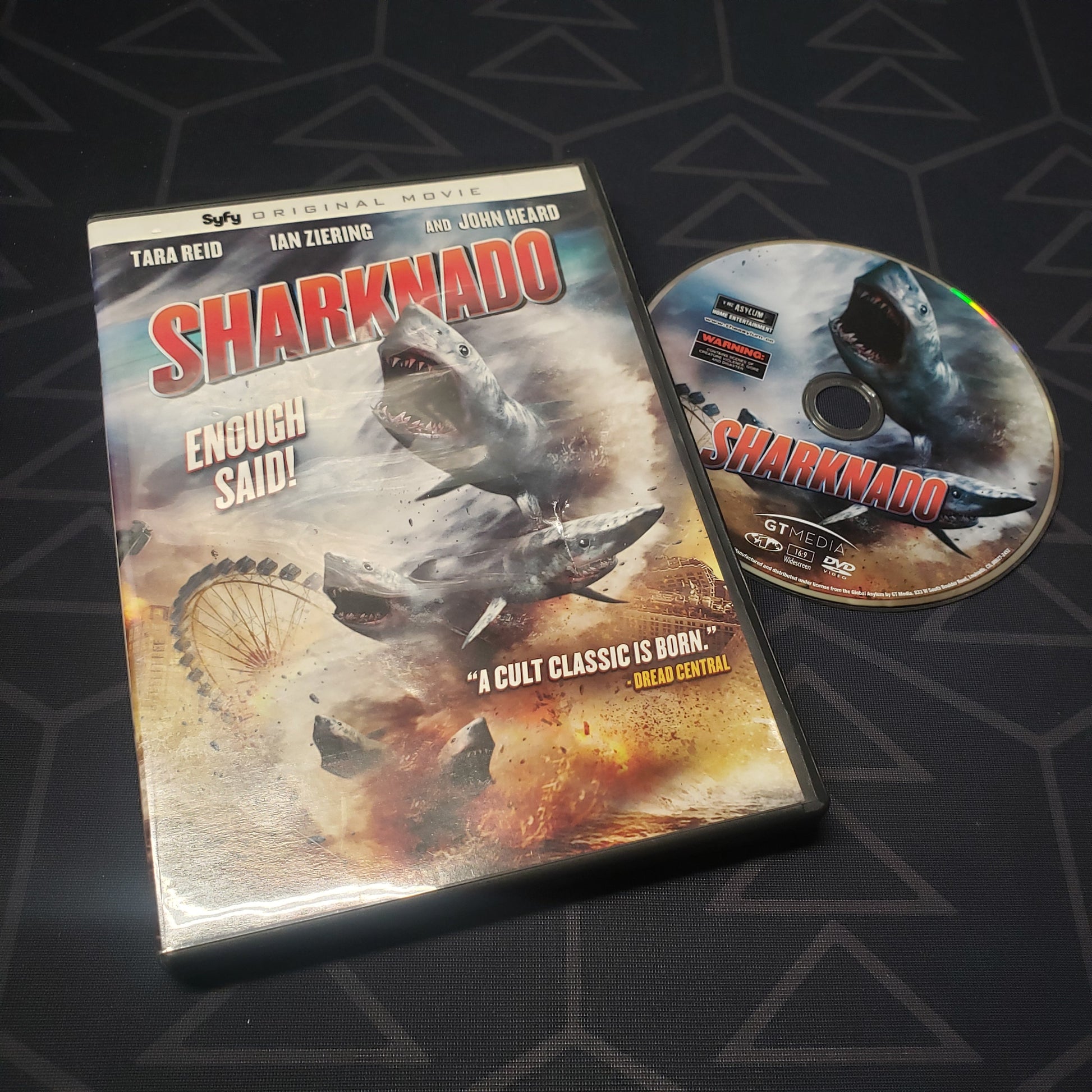 Image shows the case & disc for the movie Sharknado on DVD