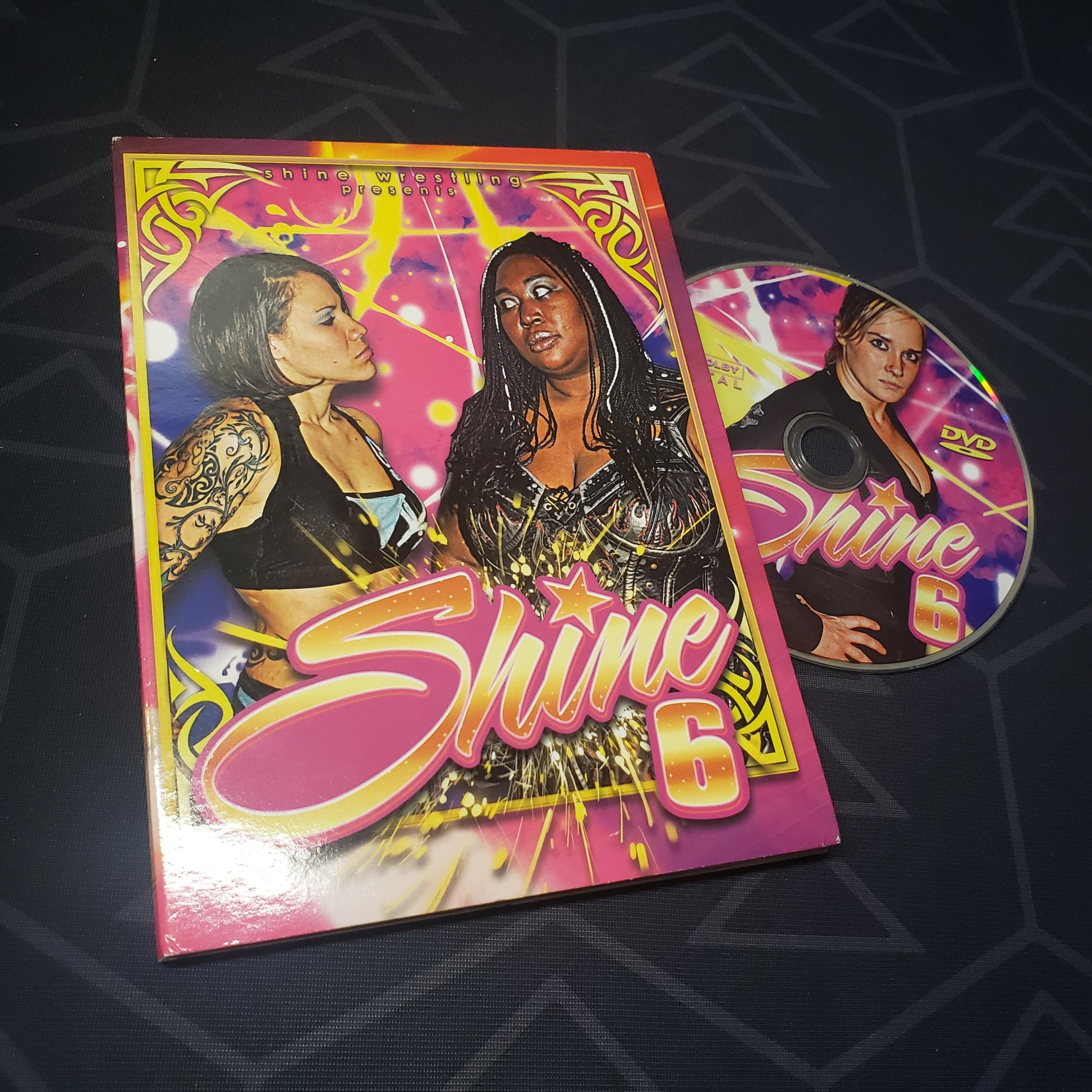 Image shows the case & disc for the 01/11/13 live pro wrestling event Shine Wrestling presents Shine 6 on DVD