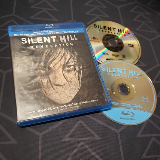 Image shows the case & two discs for the movie Silent Hill: Revelation on Blu-Ray + DVD