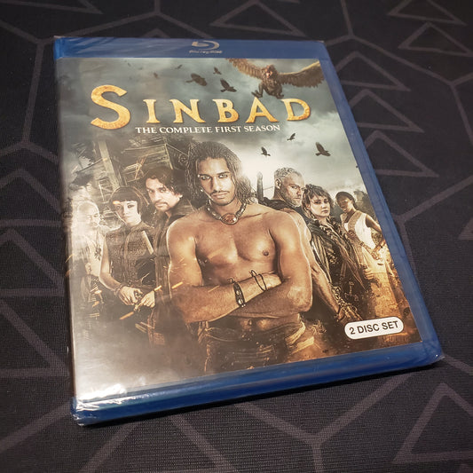 Image shows the front of the case for the first season of Sinbad on Blu-Ray