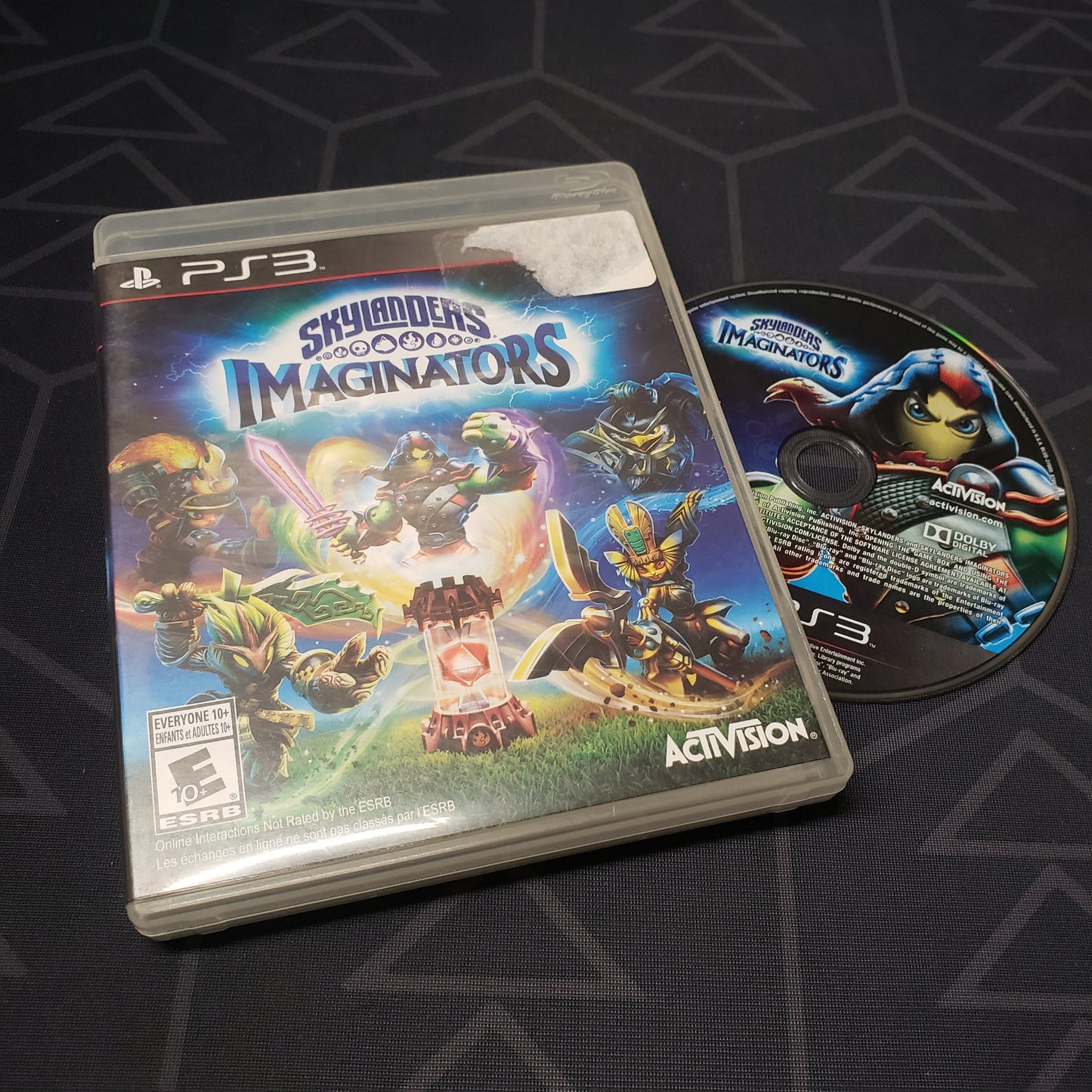 Image shows the case and disc for the video game Skylanders Imaginators for Playstation 3
