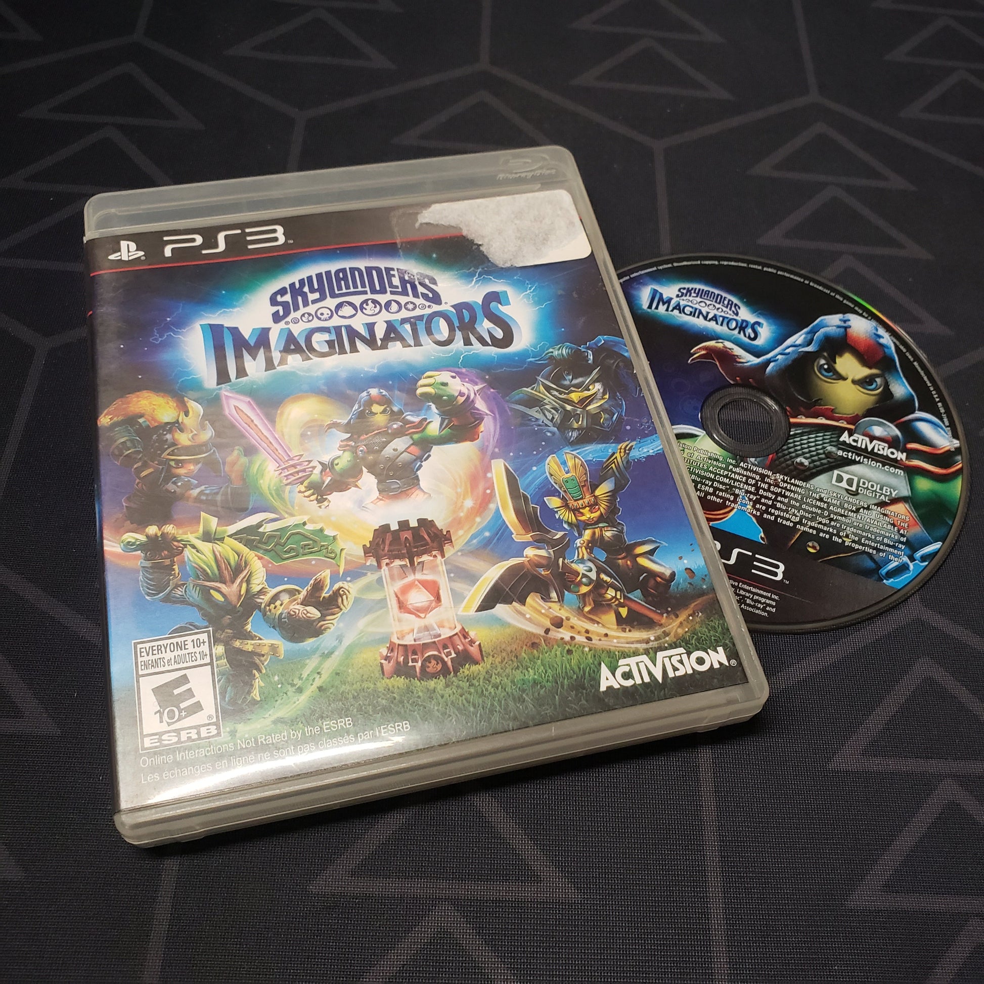 Image shows the case and disc for the video game Skylanders Imaginators for Playstation 3