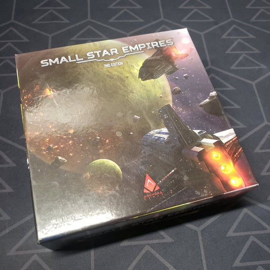 Image shows the front cover of the box for the Small Star Empires (Second Edition) board game